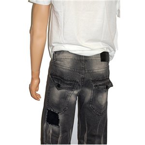 True Religion Patched Geno Slim-Straight Jeans