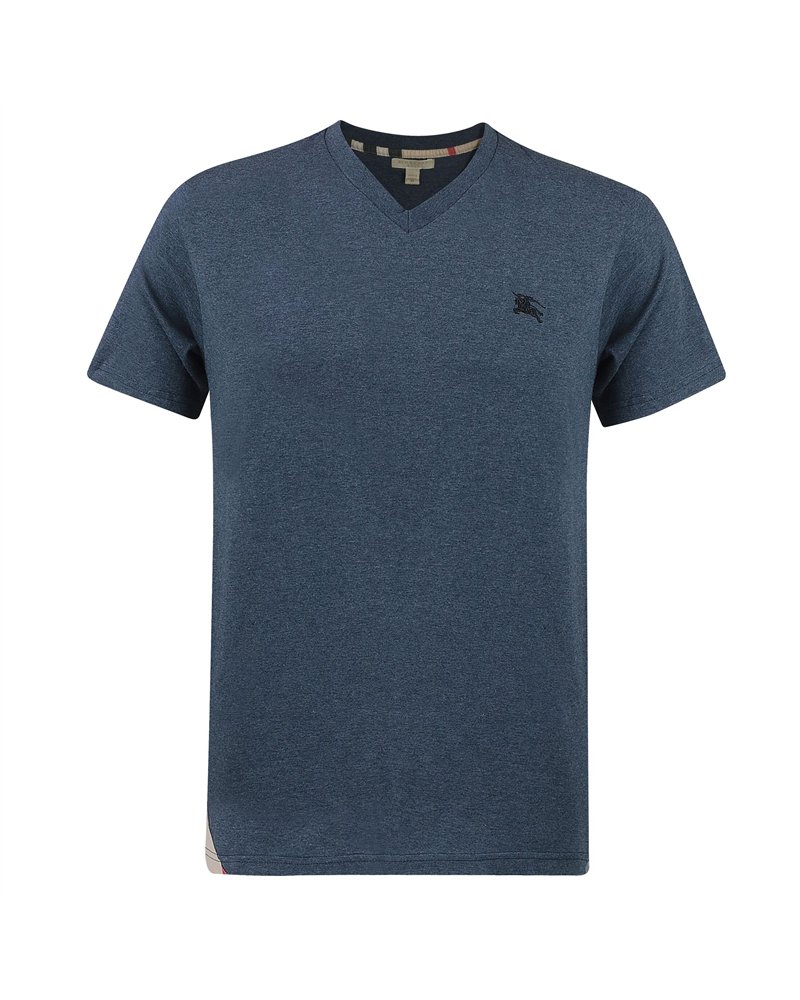 Burberry Brit Men's V Neck T- Shirt Heather