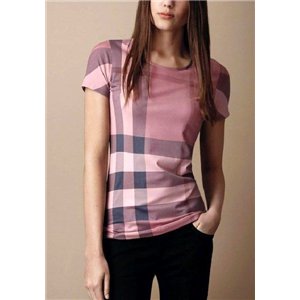 Burberry  London Check Front  T-Shirt -Women's