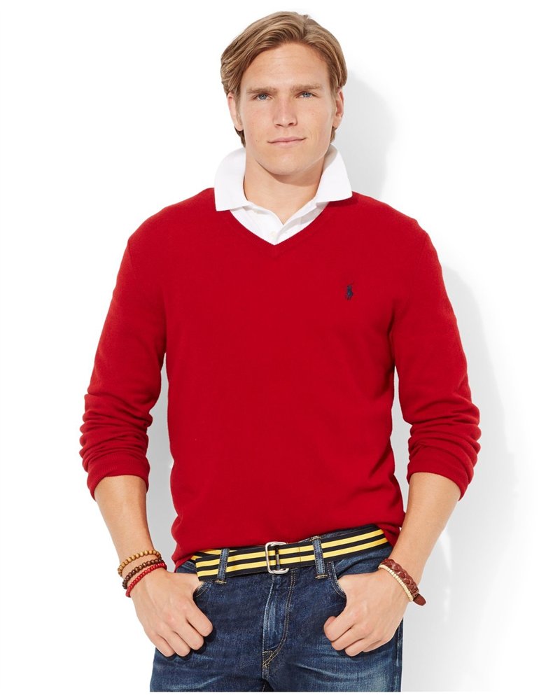 Polo Ralph Lauren Pima V-Neck Sweater