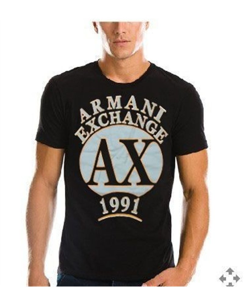 Armani Men's Tee Shirt In AX  Black