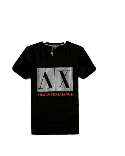 Armani Tee Shirt In AX  Black
