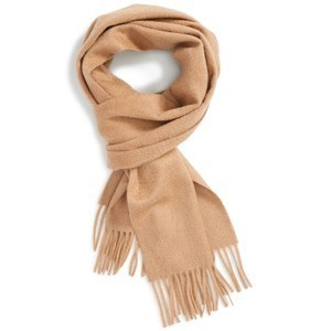 Burberry Classic Solid Cashmere Scarf Carmel