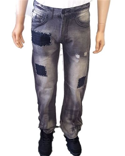 True Religion Patched Geno Slim-Straight Jeans