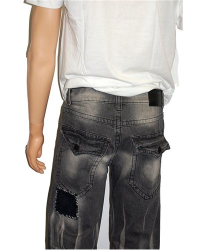 True Religion Patched Geno Slim-Straight Jeans