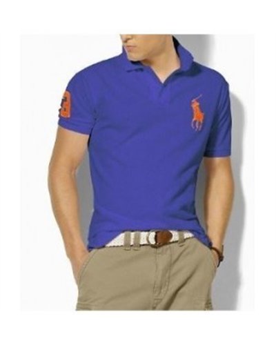 Ralph Lauren Big Pony 3 Short Sleeve Polo Shirt Royal