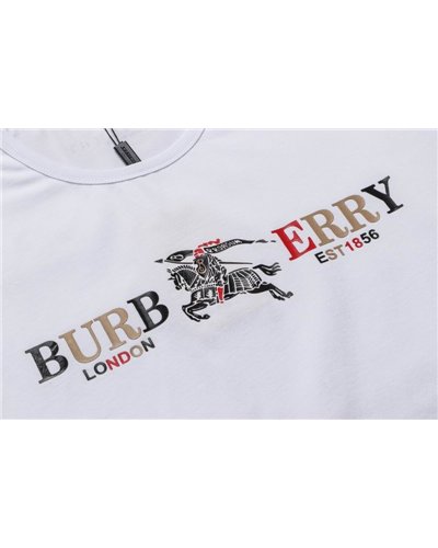 Burberry Men's Crew Neck  Jersey Check Graphic T-Shirt