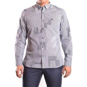 BURBERRY Burberry Men's Grey Cotton Shirt