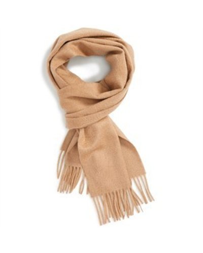 Burberry Classic Solid Cashmere Scarf Carmel