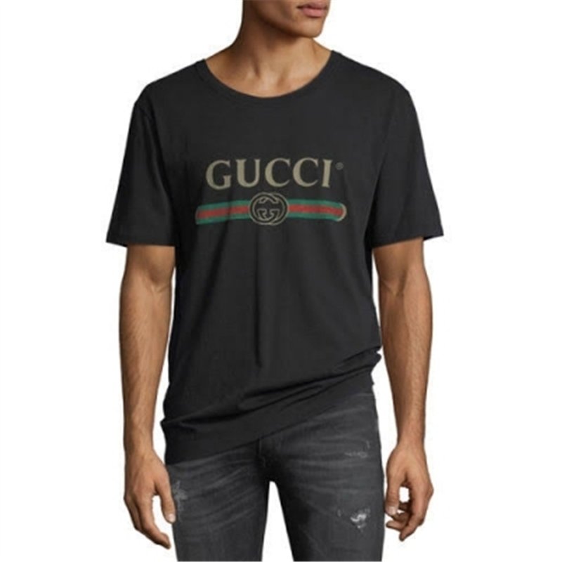 GUCCI Logo Graphic T-Shirt -Black