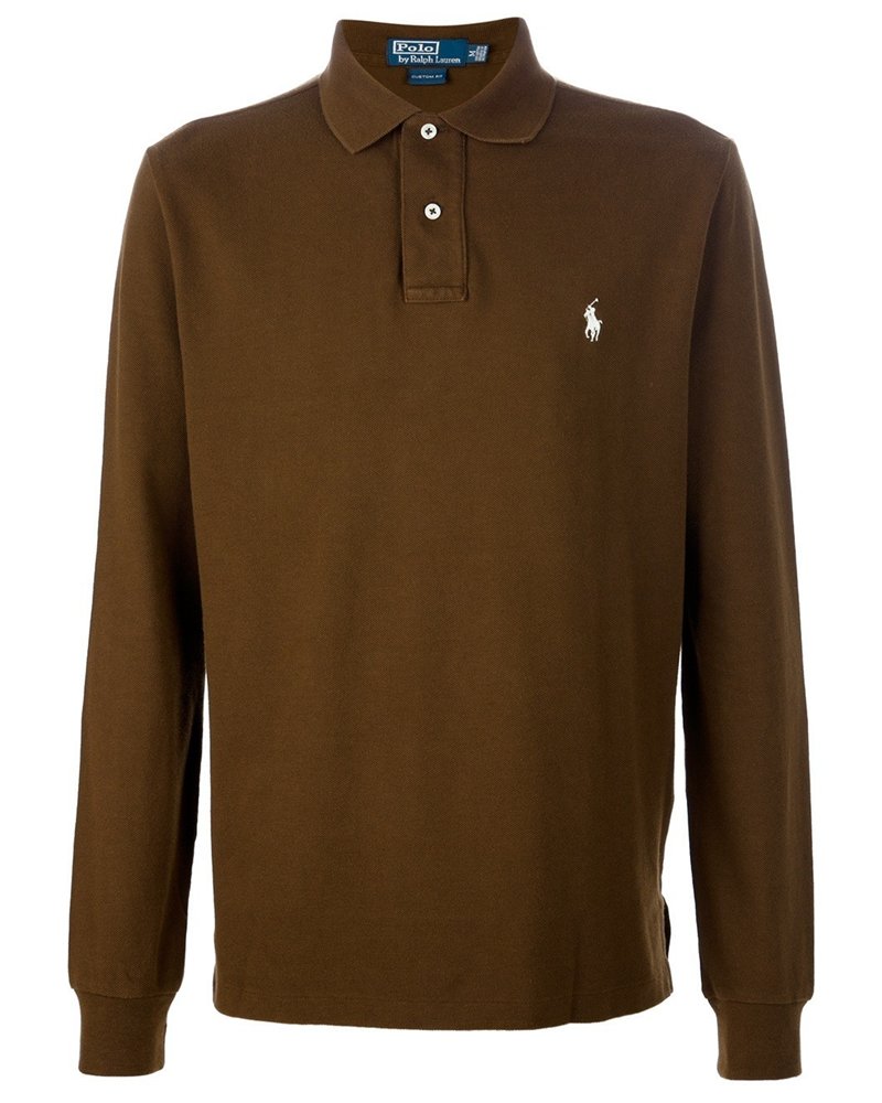 Ralph Lauren Long Sleeve Polo  Brown