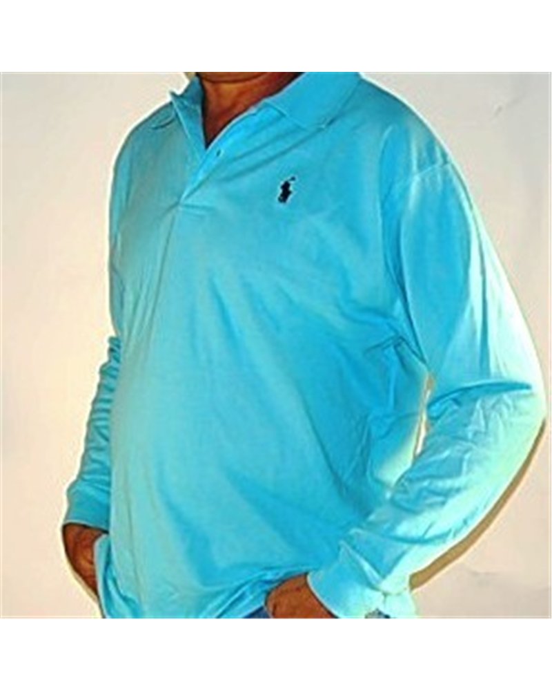 Ralph Lauren Long Sleeve Polo  Turquoise
