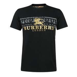 Burberry Men's Crew Neck Graphic Cotton T-Shirt Carml