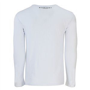 Burberry Men's Crew Neck Long Sleeve Graphic Cotton T-Shirt