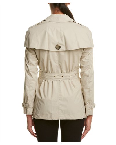 BURBERRY Burberry Lightweight Cape Detail Trench Coat