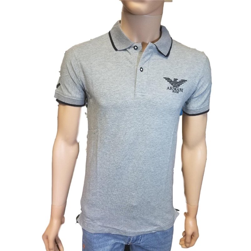 Armani Men's Polo Shirt Gray