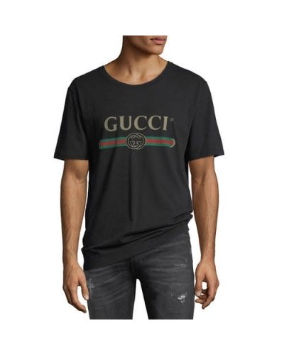 GUCCI Logo Graphic T-Shirt -Black