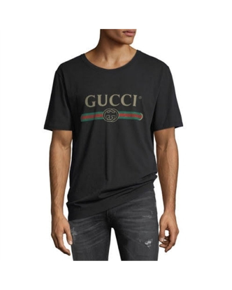 GUCCI Logo Graphic T-Shirt -Black
