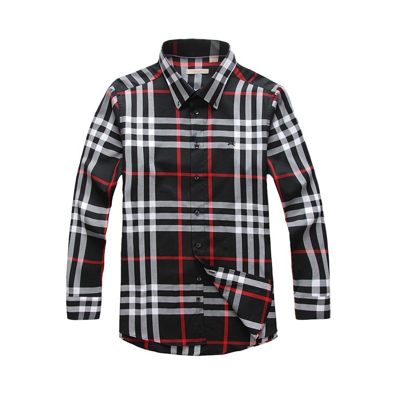 Burberry Brit Men's Long Sleeve Check Shirt Black