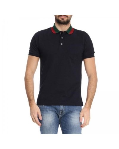 GUCCI Men's Polo Shirt Black