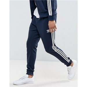 Adidas 3-Stripe Tricoat Track Set Jacket & Pants Navy