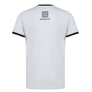 Givenchy Men's Embroidered  Logo T-Shirt  White