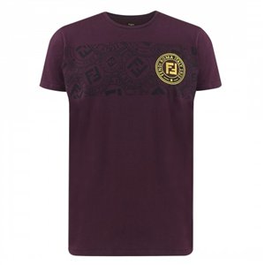 FENDI  Men's Stamp Monogram Tee Black