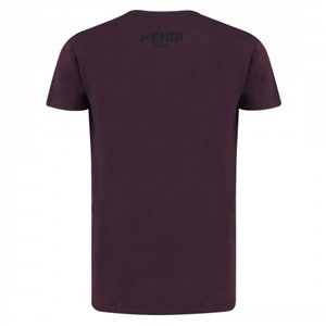 FENDI  Men's Stamp Monogram Tee Black