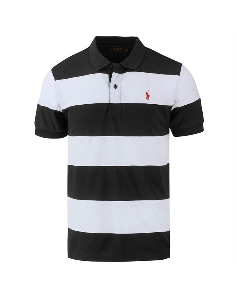 Ralph Lauren Classic Fit Striped Jersey Polo Shirt