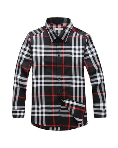 Burberry Brit Men's Long Sleeve Check Shirt Black