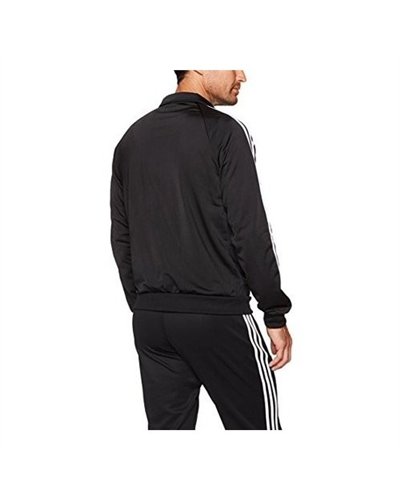 Adidas 3-Stripe Tricoat Track Set Jacket & Pants Black