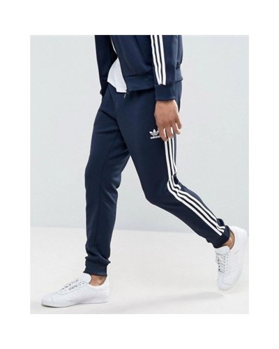 Adidas 3-Stripe Tricoat Track Set Jacket & Pants Navy