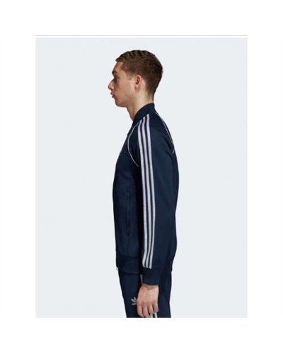 Adidas 3-Stripe Tricoat Track Set Jacket & Pants Navy