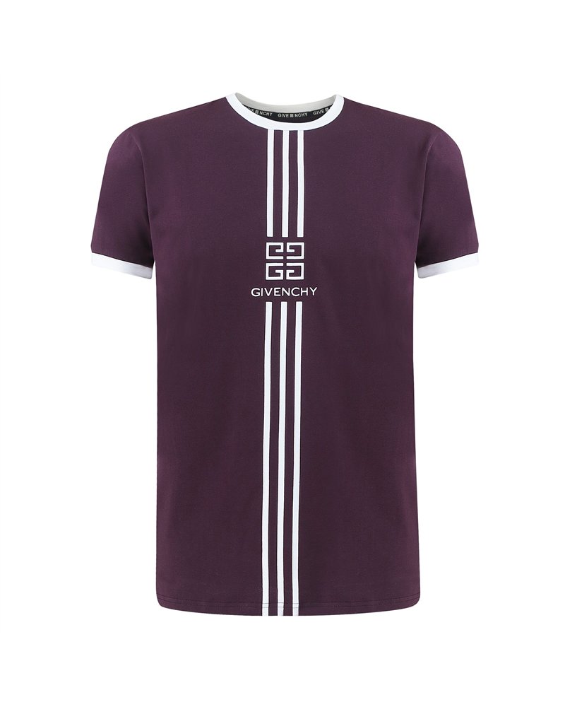 Givenchy Men's Embroidered  Logo T-Shirt  Black