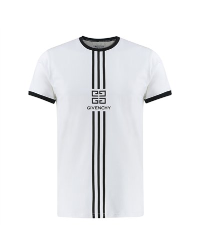 Givenchy Men's Embroidered  Logo T-Shirt  White