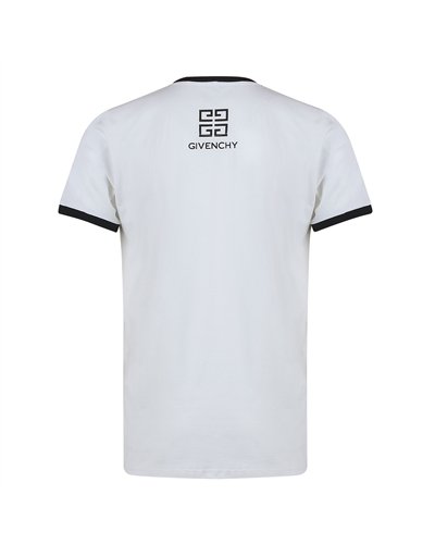 Givenchy Men's Embroidered  Logo T-Shirt  White