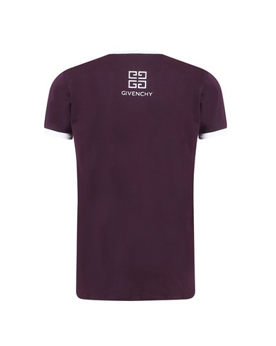 Givenchy Men's Embroidered  Logo T-Shirt  Black