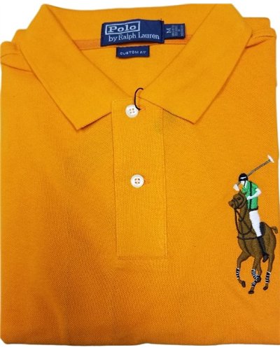 Ralph Lauren Multicolor Big Pony Short Sleeve Polo Shirt (Red)