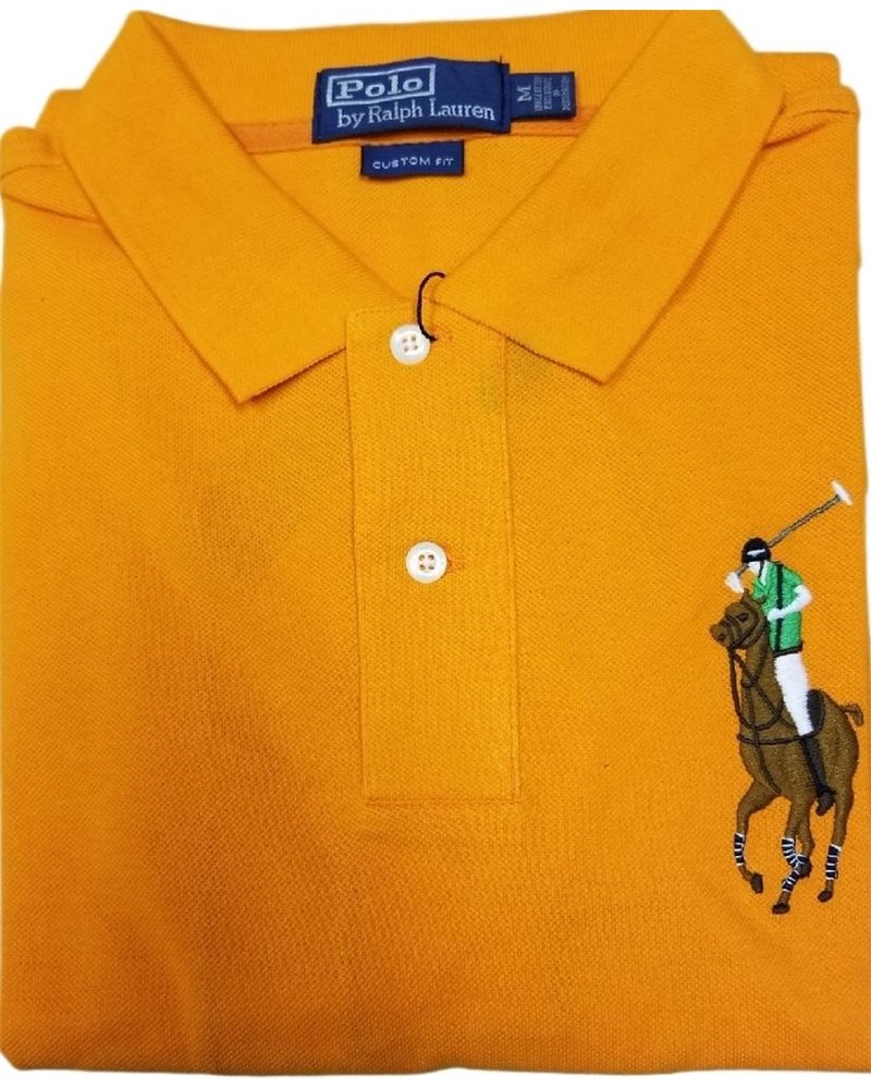 Ralph Lauren Multicolor Big Pony Short Sleeve Polo Shirt (Red)