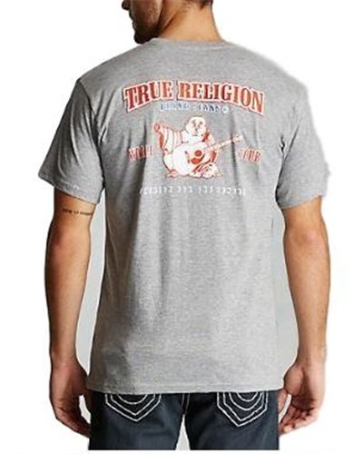 True Religion Buddah Logo Tee Gray