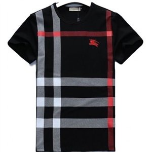 Burberry Men's Crew Neck Check Graphic C T-Shirt & Short Set