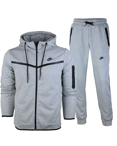 Nike Sportswear Tech Men's Fleece Hoodie & Pants Set Gray