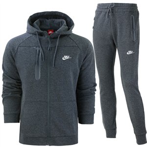 Nike Men's Tech Fleece Full-Zip Hoodie& Pants Dark Gray