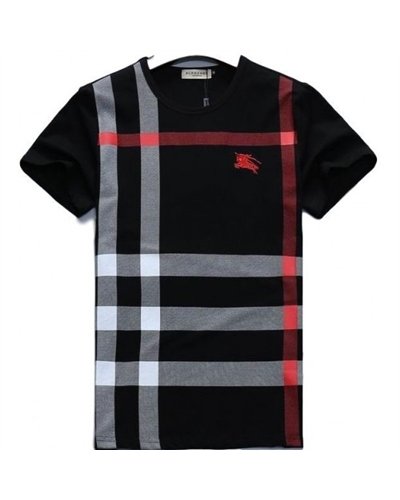 Burberry Men's Crew Neck Check Graphic C T-Shirt & Short Set