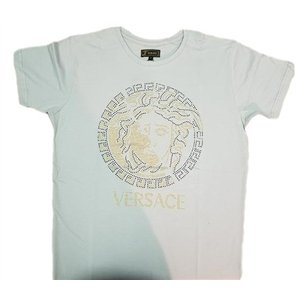 Versace Embellished Medusa Logo T-Shirt