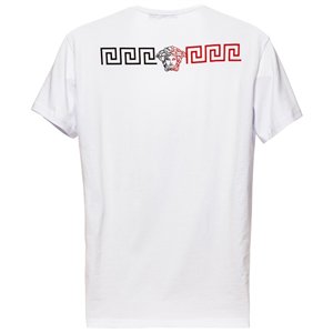 Versace Collection Men's White Graphic Short Sleeve Crewneck T-Shirt