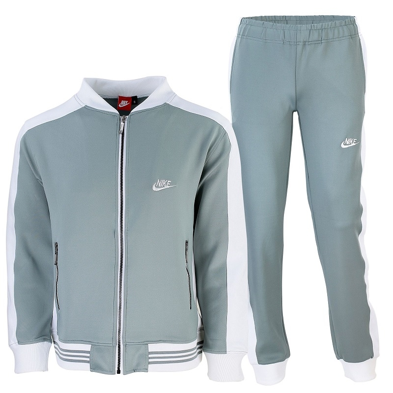 Nike Men's Cotton Zip Hoodie & Pants Set Gray