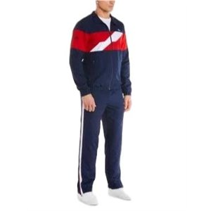 Lacoste Men's SPORT Colored Bands Taffeta Tennis Tracksuit