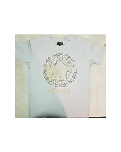 Versace Embellished Medusa Logo T-Shirt