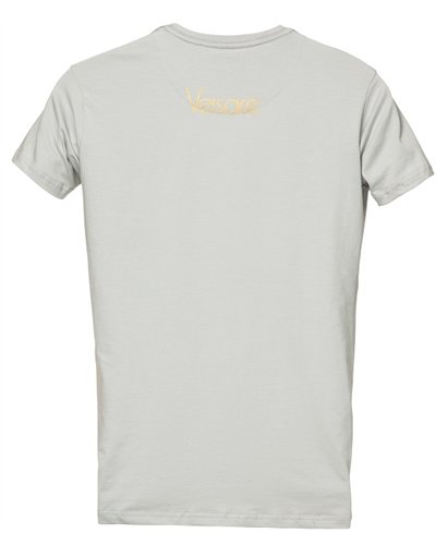 Versace Embellished Medusa Logo T-Shirt Gray